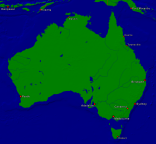 Australien Städte + Grenzen 4000x3709